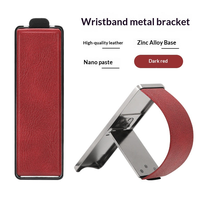 Porte-bracelet de téléphone avec dossier adhésif pliable pour l'utilisation du bureau