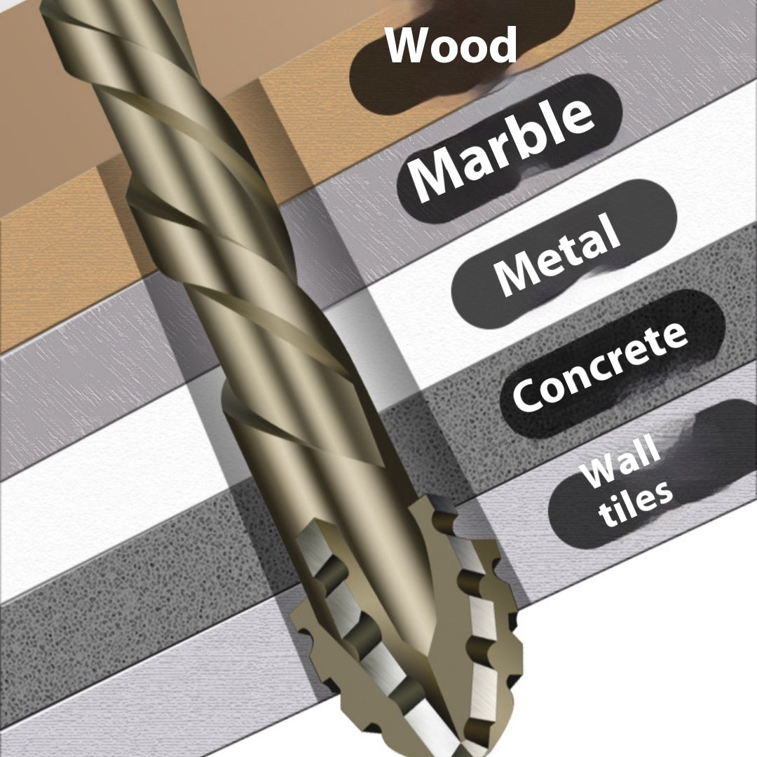 Perçage à sec excentrique à quatre lames Perceuse en aluminium en béton