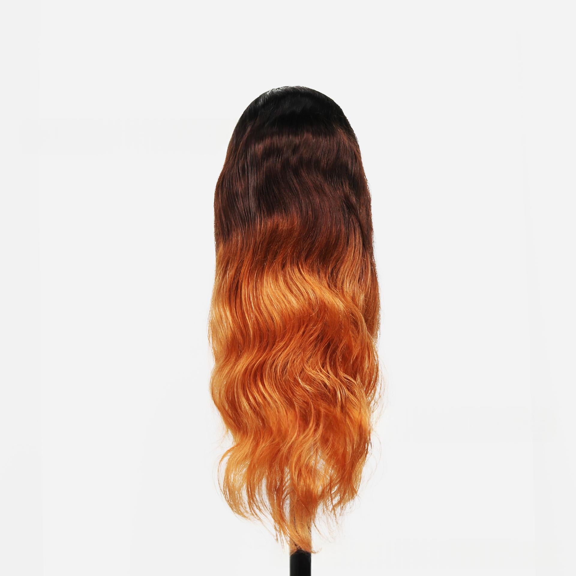 Perruque Ombre Couleur Cap en dentelle cheveux humains