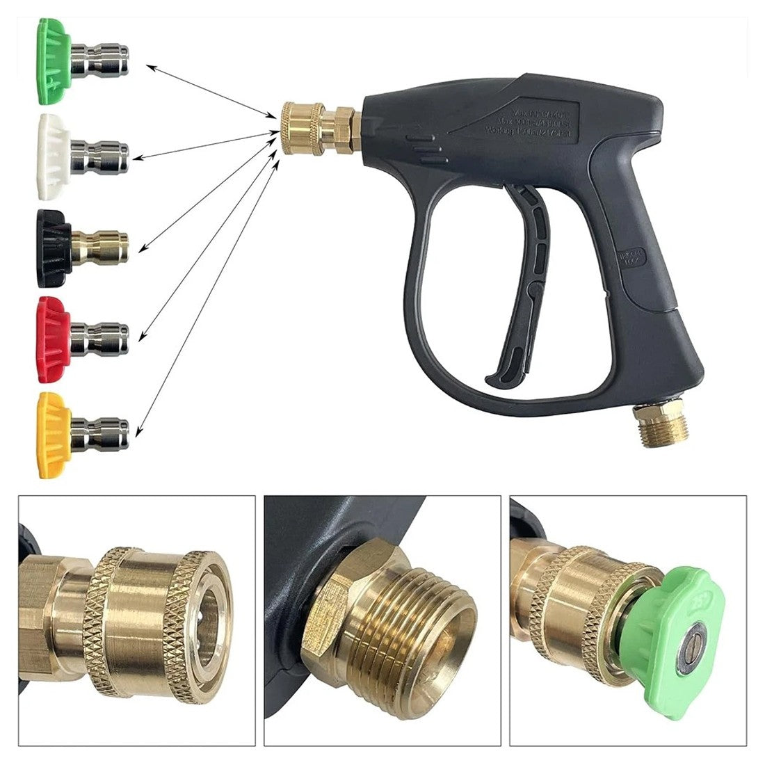 Relâchez rapidement le pistolet à lave-linge à pression à mousse de neige Bouteille de canon 1L