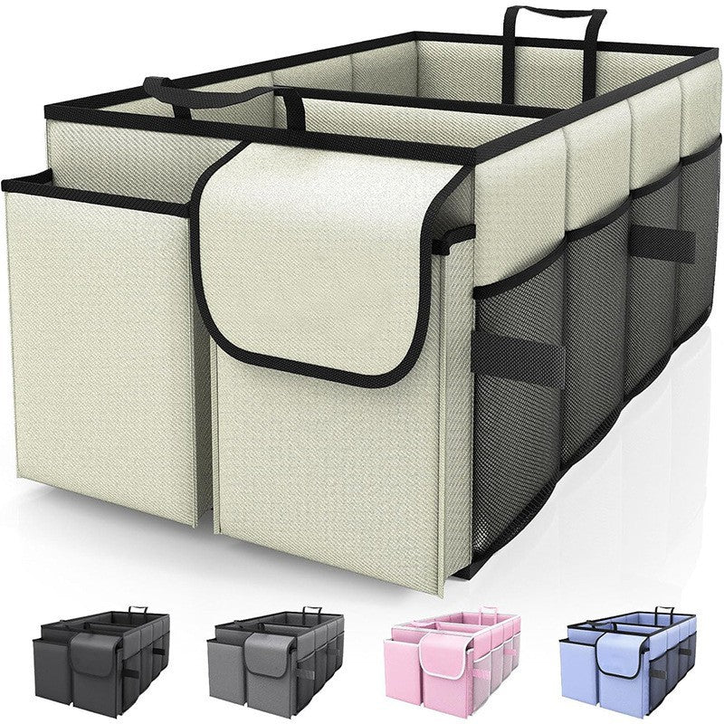 Boîte de rangement de coffre de voiture pliable de grande capacité