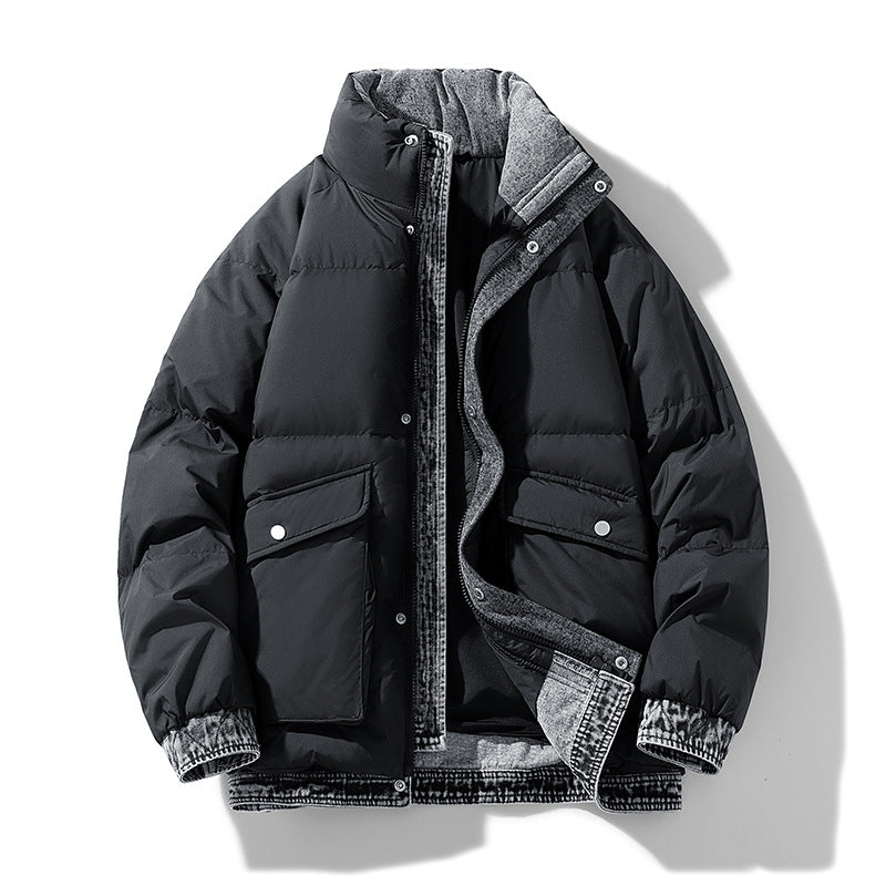 Mode d'hiver Individuel Casual Down Jacket Hommes