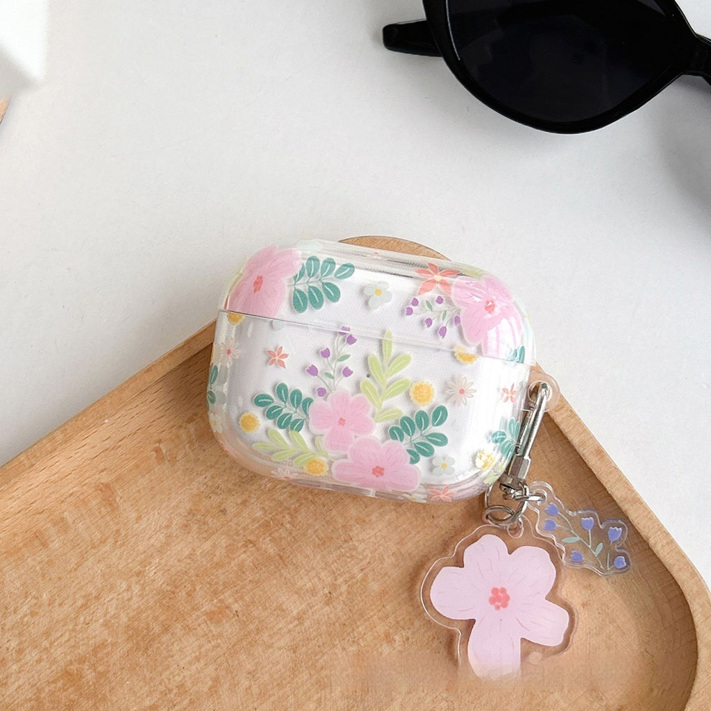 Housse de protection pour casque Bluetooth haute transparence Bouquet