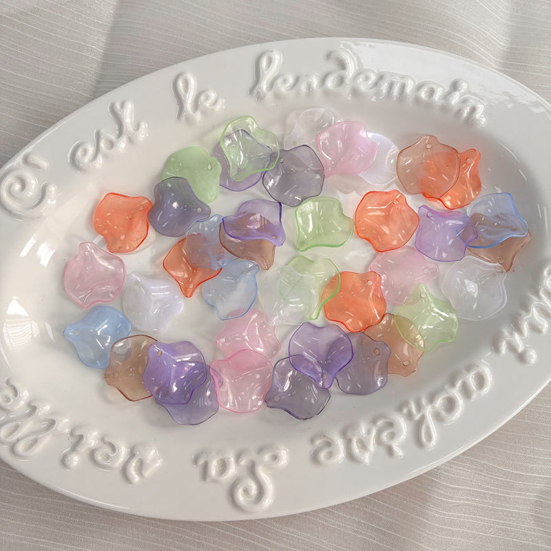 Pendentifs à double couleur en acrylique Lotus