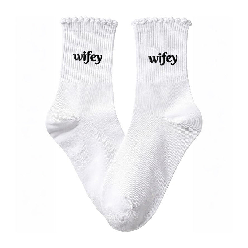 Favori de mariage Chaussettes en dentelle mi-calf