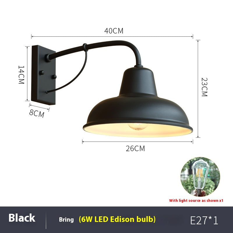Lampe murale extérieure rétro LED