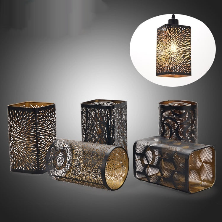 Iron Laser Engraving Square Round Lampshade Shell Accessoires