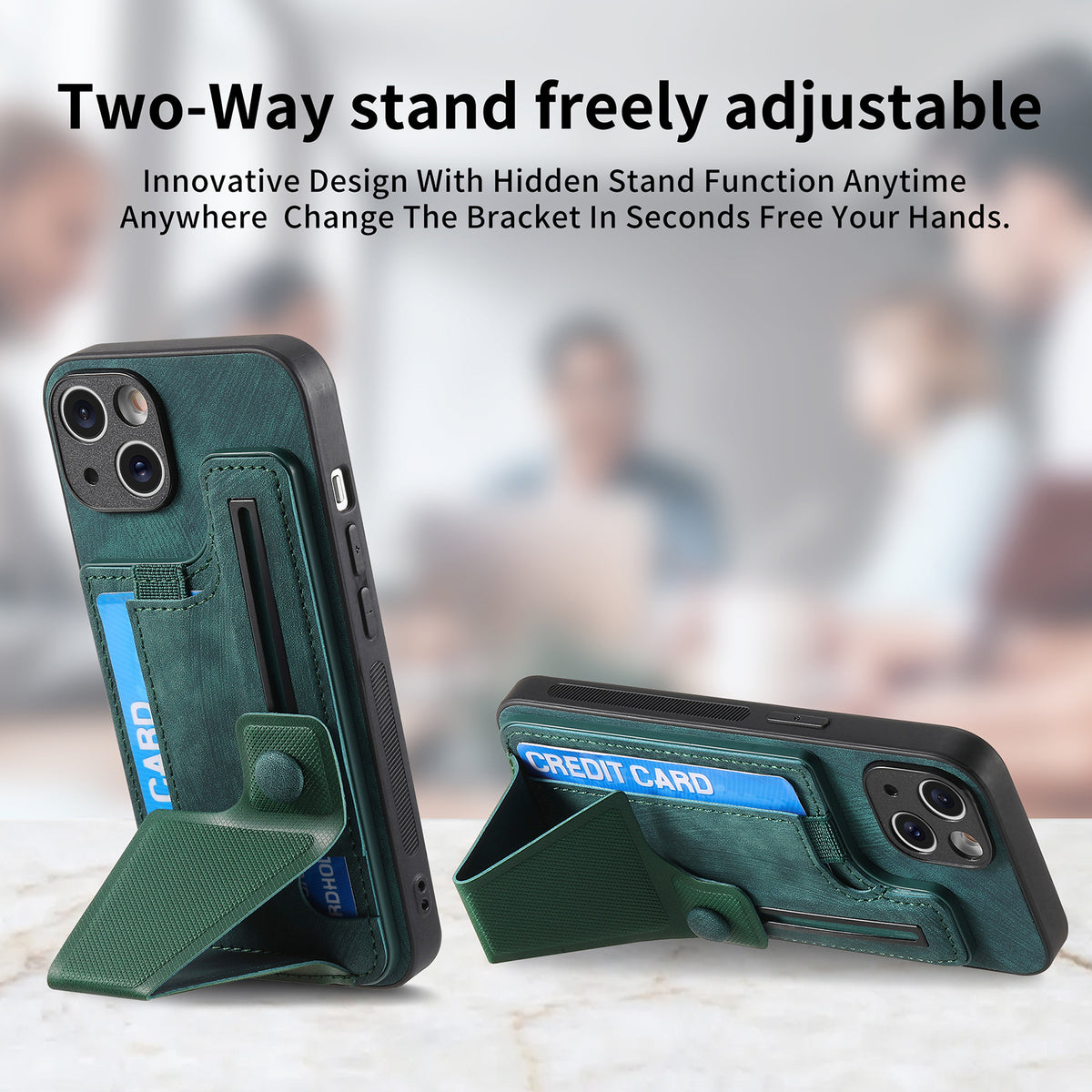Étui de téléphone à rack coulissant multiangle