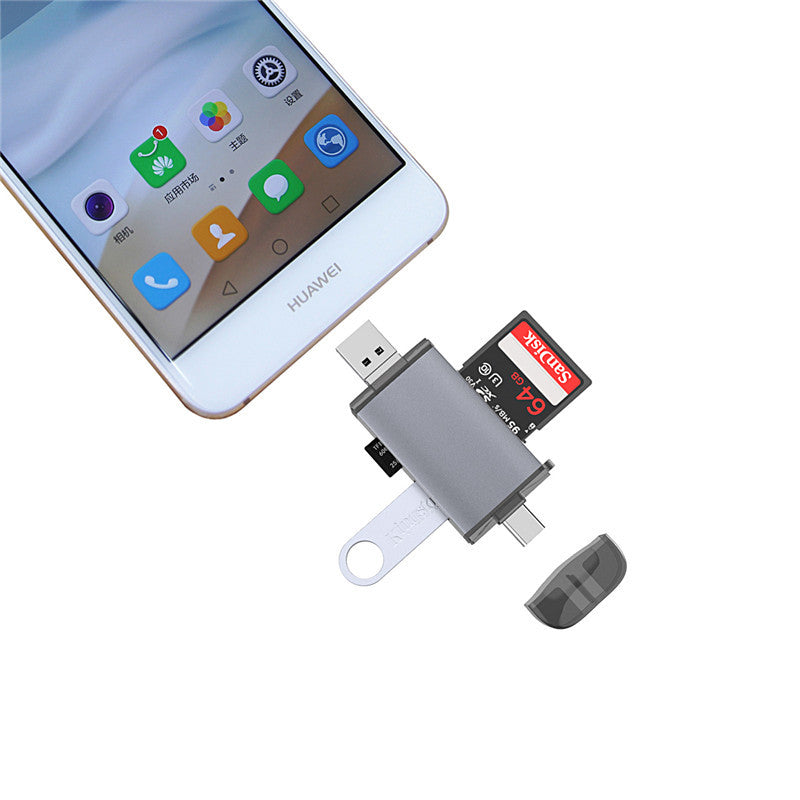 Lecteur de cartes multifonctions universel pour ordinateur et téléphone mobile