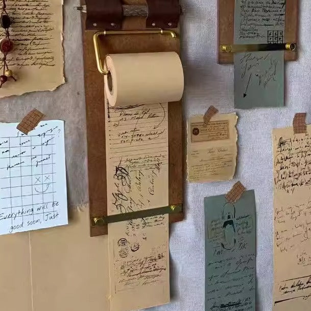 Retro Sticky Note Pad avec des notes de rouleau non adhésif