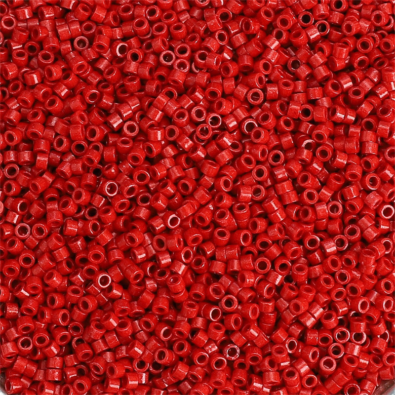 Perles rondes de graines de verre peintes à l'huile