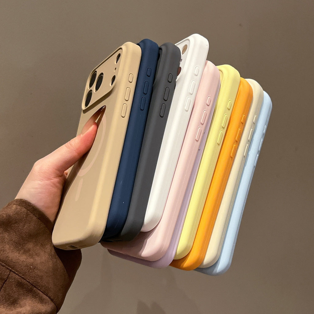 Boîtier de téléphone magnétique en silicone liquide