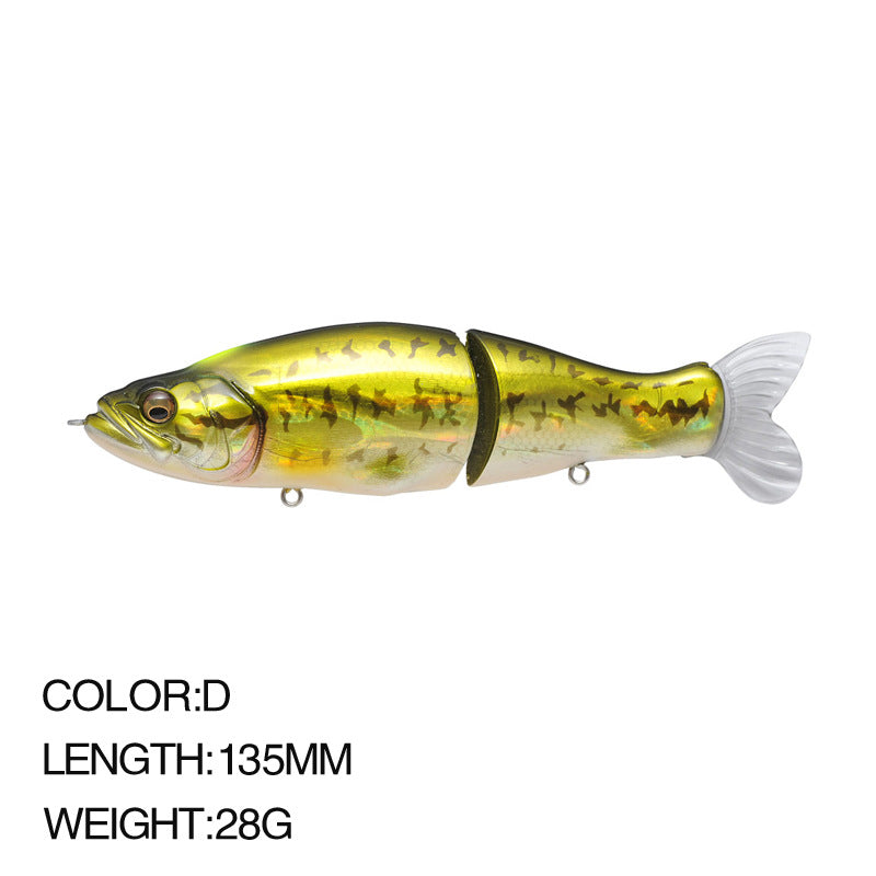 Aile multi-section I Diapositive 135MM 28G Lure Deux Section Aile dure