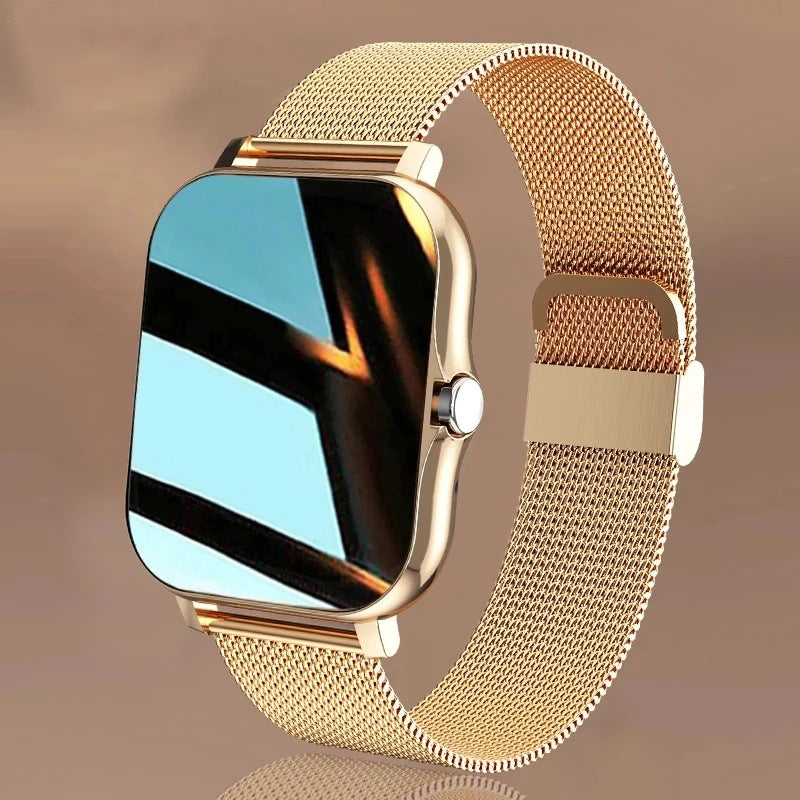 Y13 Smart Watch Pedomètre Surveillance de la fréquence cardiaque Appel compatible Bluetooth