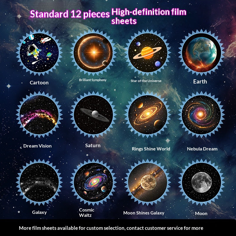 Galaxy Starry Sky HD Film Projection Lamp