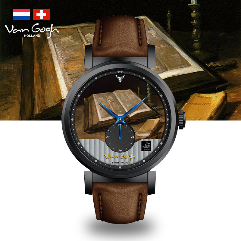 Van Gogh Montre de poignet en quartz pour homme Imprimé 3D