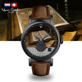 Van Gogh Montre de poignet en quartz pour homme Imprimé 3D