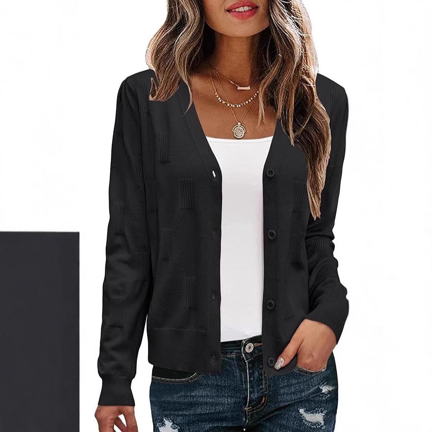 Culotte cardigan casual légère anti-épaule haut