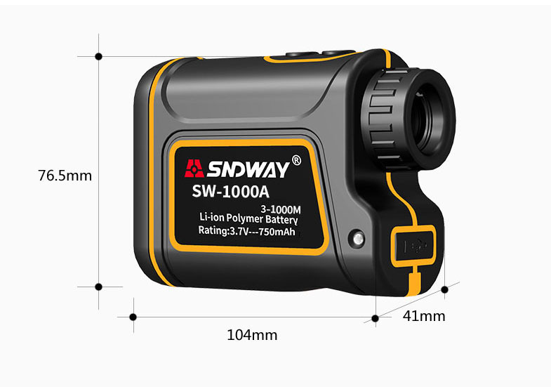 Téléscope Range Finder 600 Meters 1000 Meters1500 Meters Handheld Outdoor Range Finder