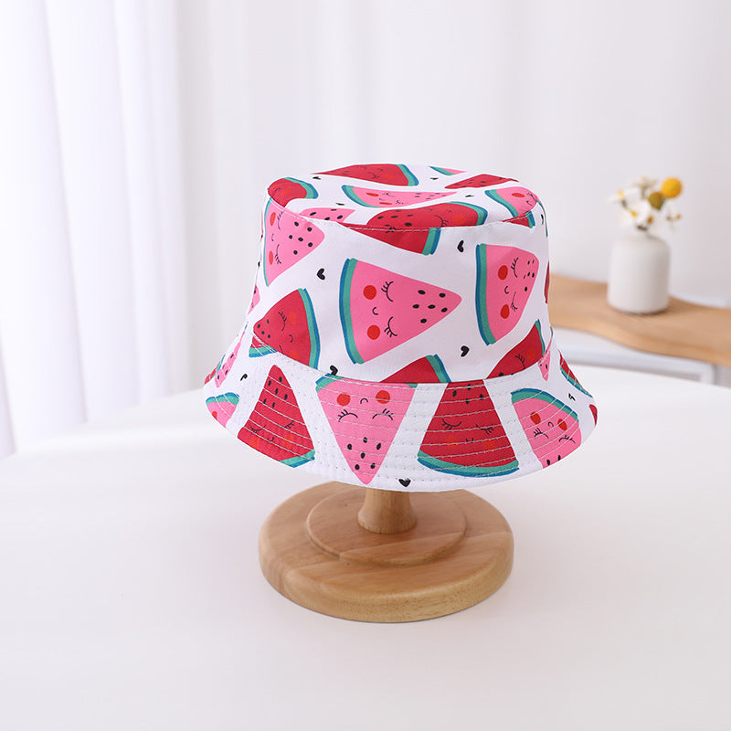 Chapeau de seau de soleil à double bord pour enfants