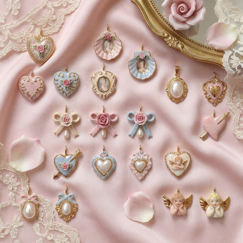 Pendentif coeur aimant Shell et accessoires Boweveryday