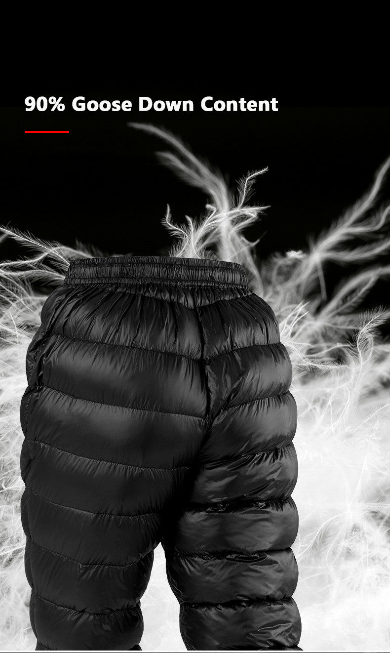 Pantalon extérieur léger d'oie blanche d'hiver