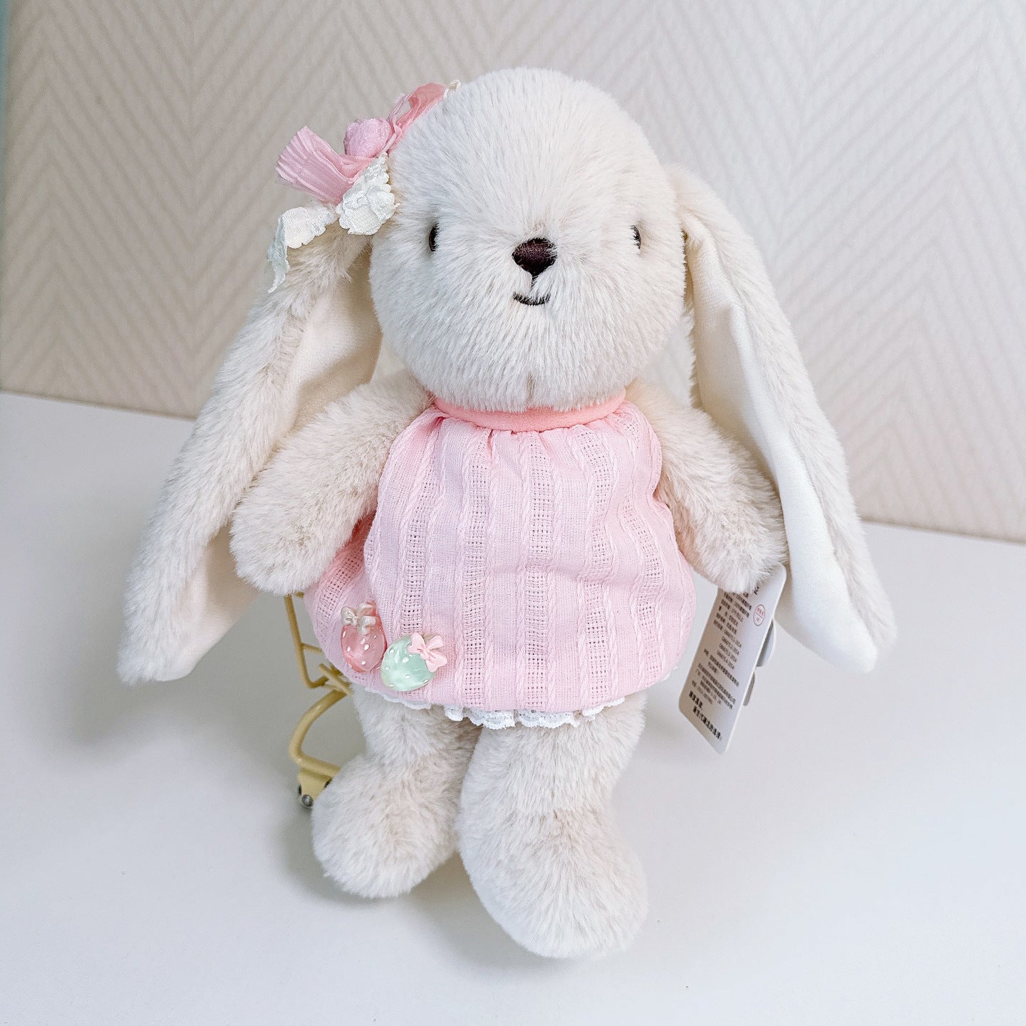 Nom brodé à la main Plush Bunny Produit