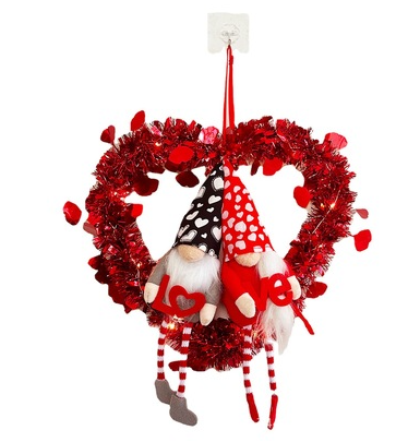 Saint Valentin Ornement Cadeau Sans visage Poupée Garland Saint Valentin Atmosphère Garland