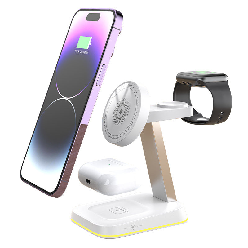 Support de bureau mobile de chargeur sans fil magnétique