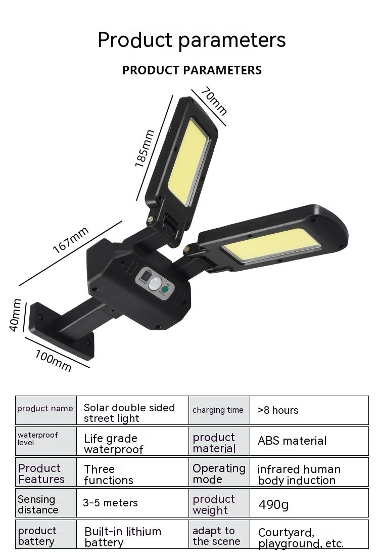 Lampe solaire à induction du corps humain