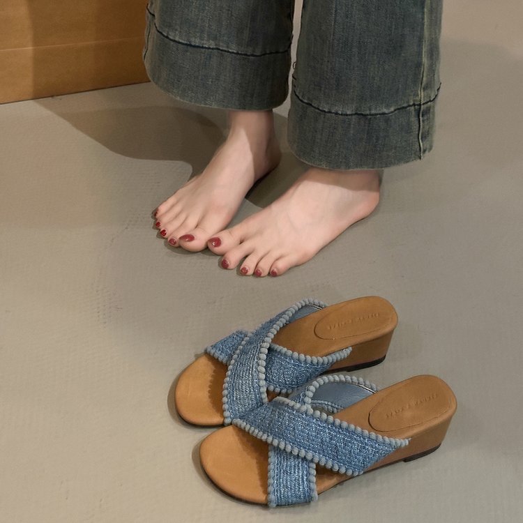 Sandales de thong de style français pour femmes