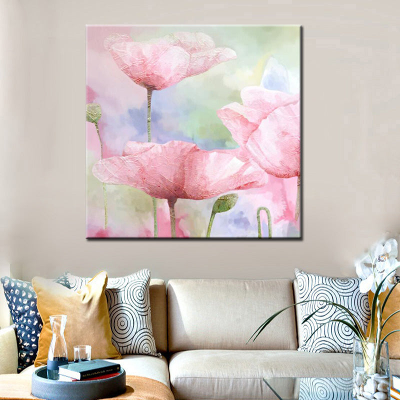 Couleur Aquarelle Florale Peinture sur toile