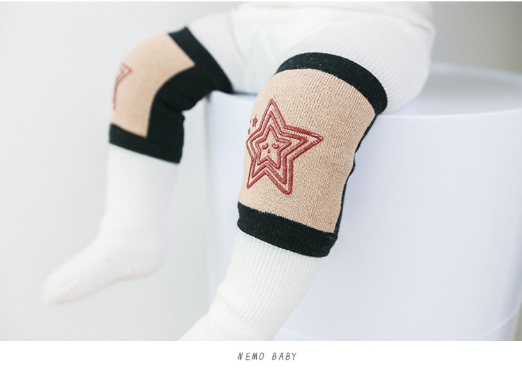 Printemps et été bébé à chevaucher la protection d'automne apprendre à marcher Bump Proof Crawling Knee Cov