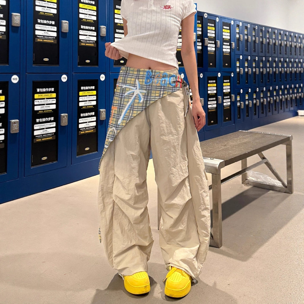 Pantalons à plis larges pour femmes