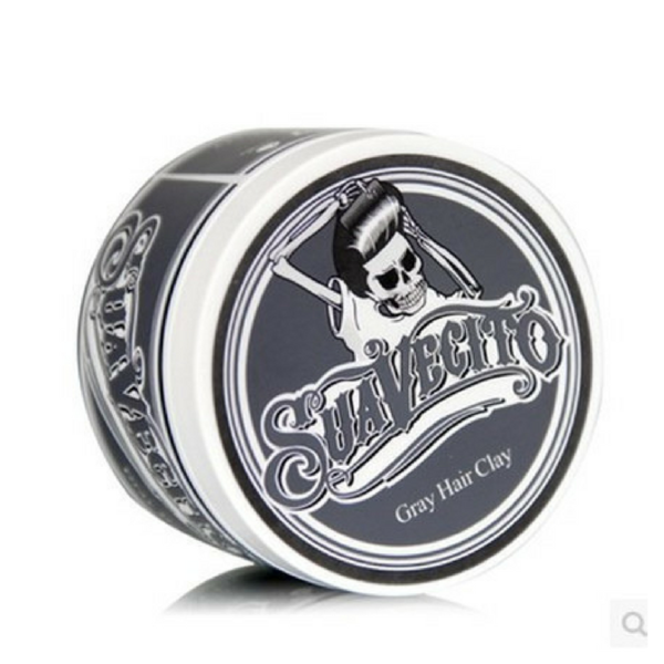 SUAVECITO UNE TEMPS D'HAIR DYE SILVER GRAY COULEUR EAU MUS CLAY POMADE