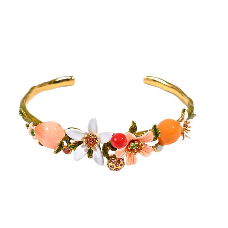 Japonais et coréen Niche Colorful Enamel Bracelet