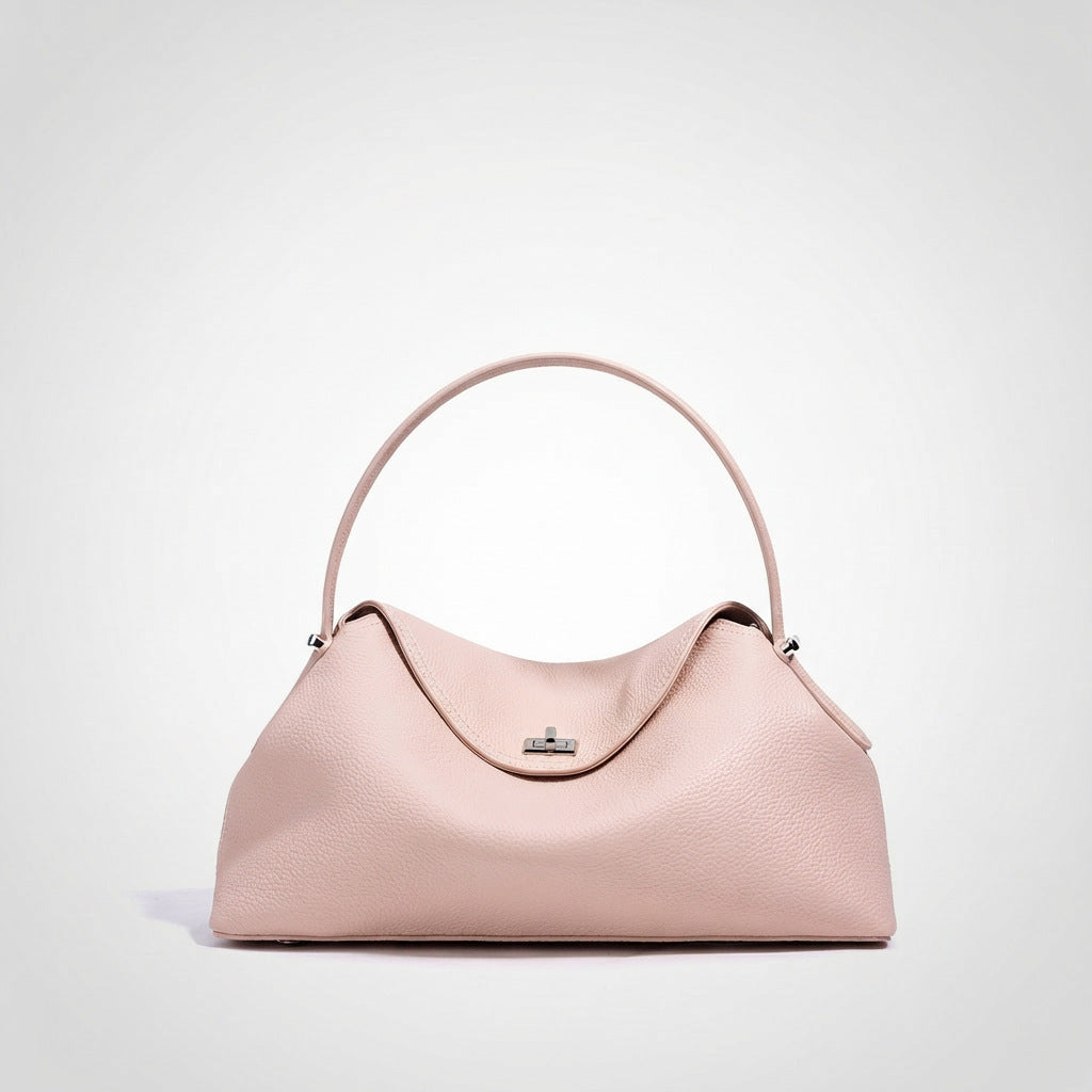 Véritable sac transversal polyvalent en cuir de navette pour femmes
