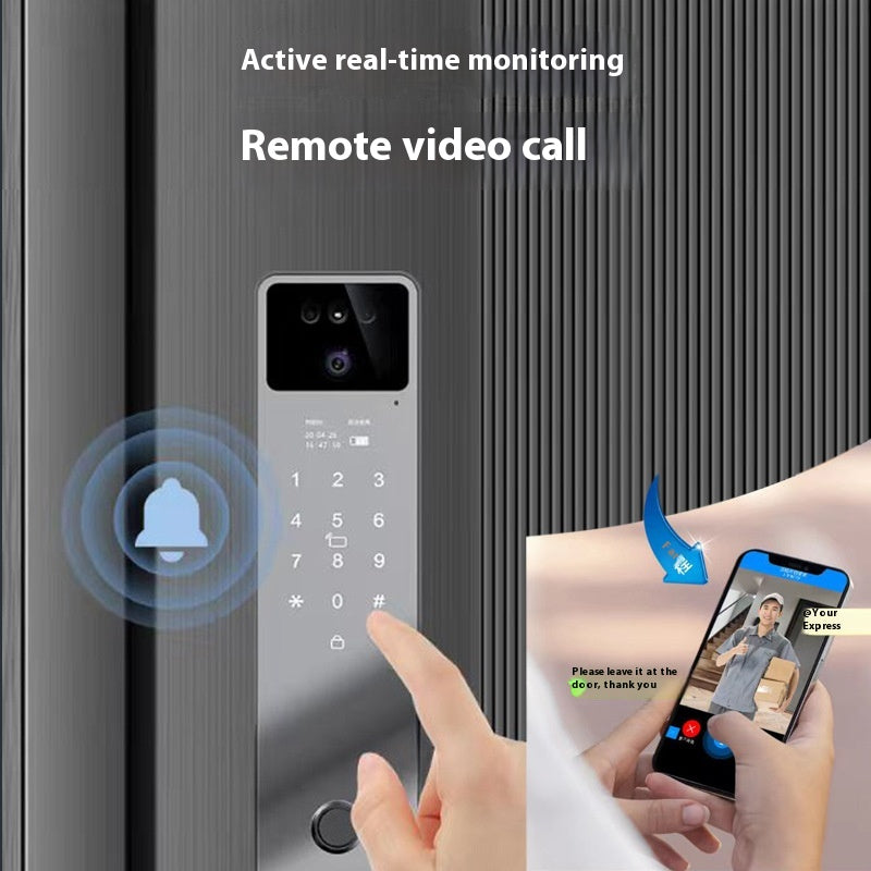 Reconnaissance du visage Empreinte du doigt Mot de passe Smart Door Lock