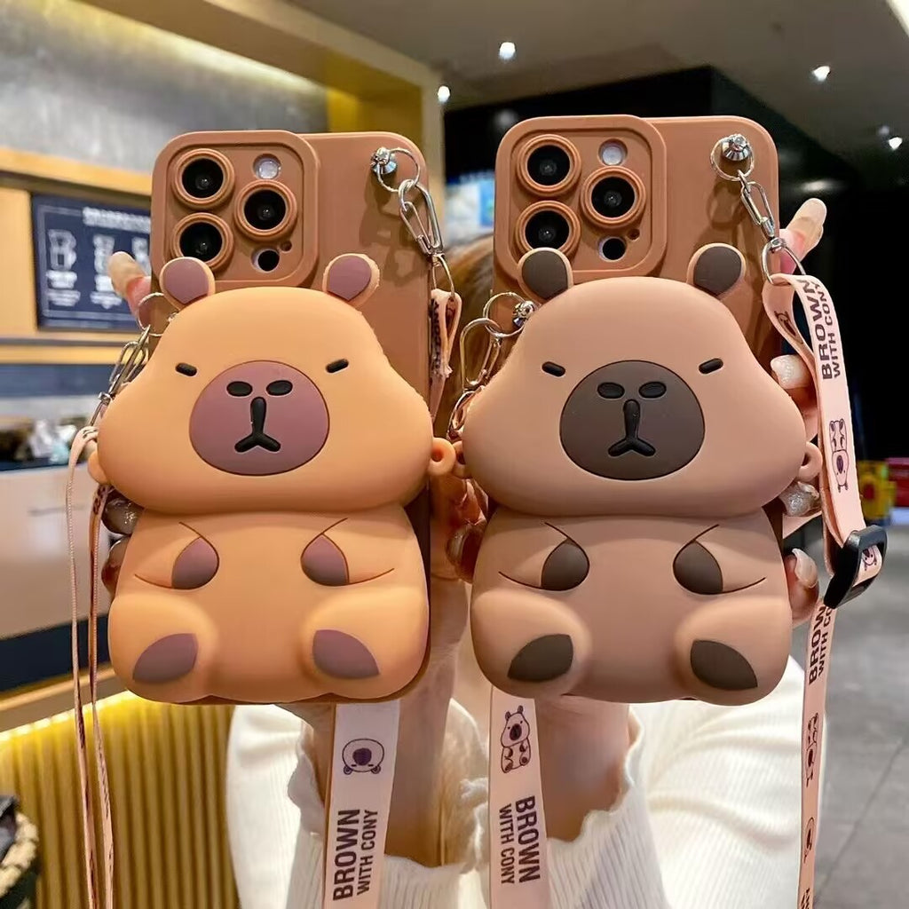 Mode personnalisée Capabala Coin Purse Phone Case