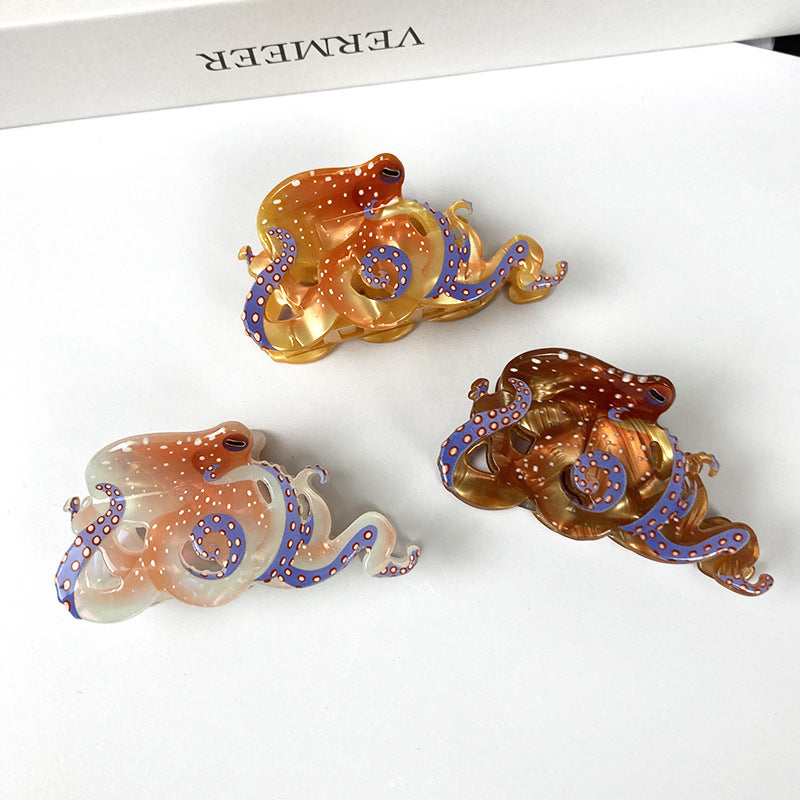 Clip marin octopus pour un élégant updo