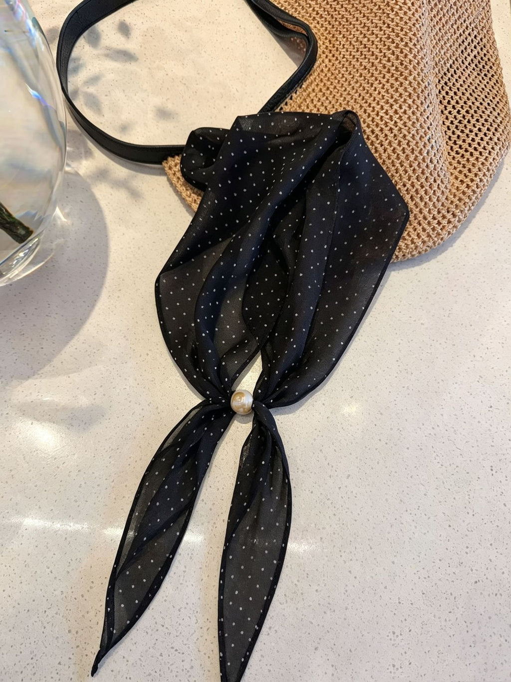 Écharpe de soie rétro florale de style coréen pour femmes
