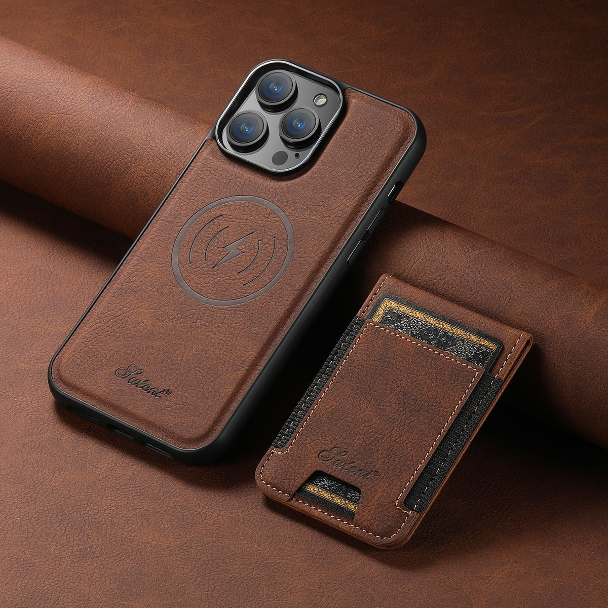Chargeur sans fil de boîtier de téléphone de carte rechargeable