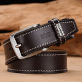 Ceinture de vache en cuir simple et polyvalente pour hommes