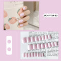 24 pièces Short Square Minimalist Fashion Nail Polish Set en couleur rose Pure Desire. Longue Pr