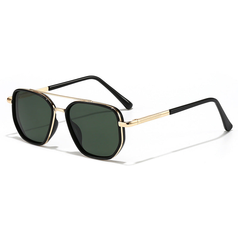 Lunettes de soleil en métal de style Chanel pour hommes