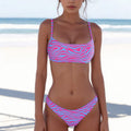 Ensemble polyvalent de bikini sexy imprimé zèbre pour femmes