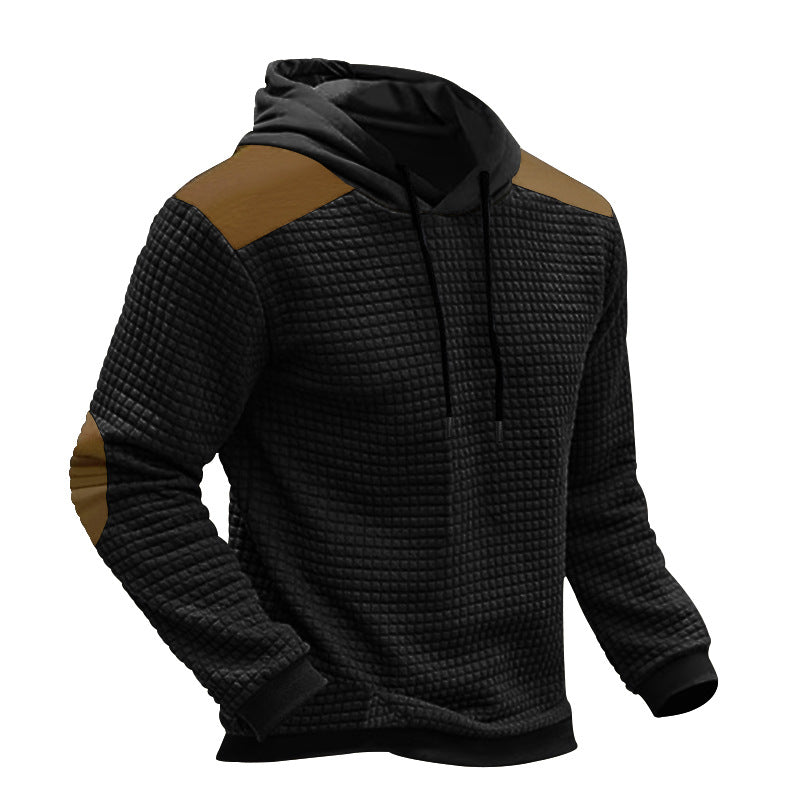 Sweat-shirt à capuche à capuchon Jacquard pour homme