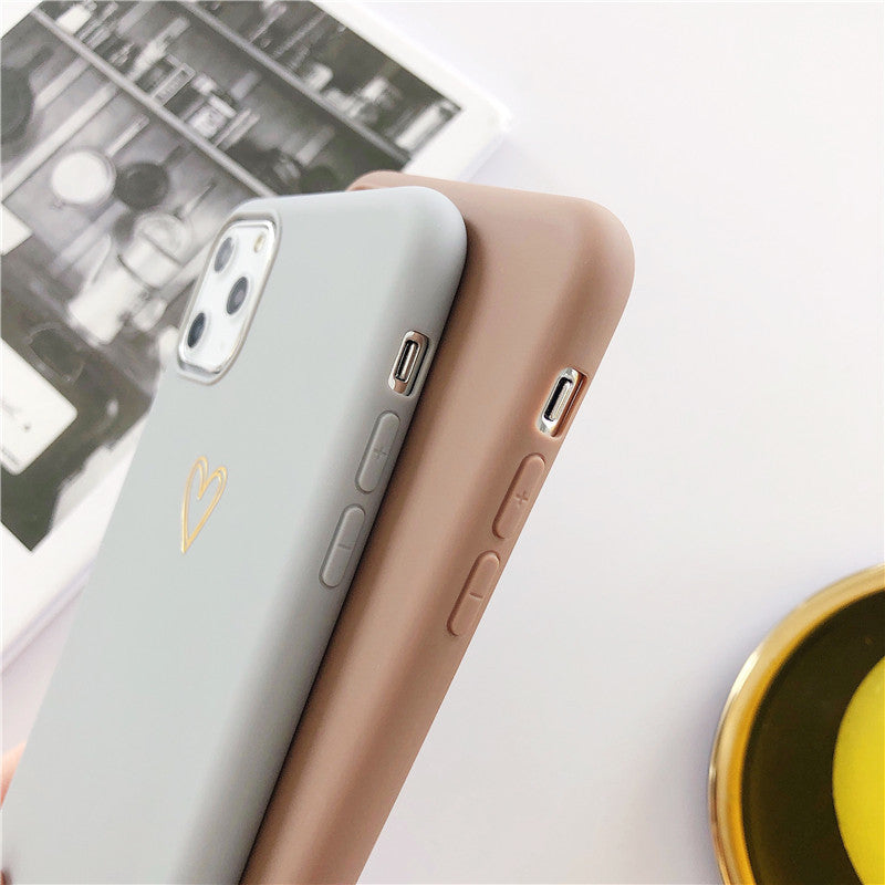 Étui de téléphone d'amour peint à la main