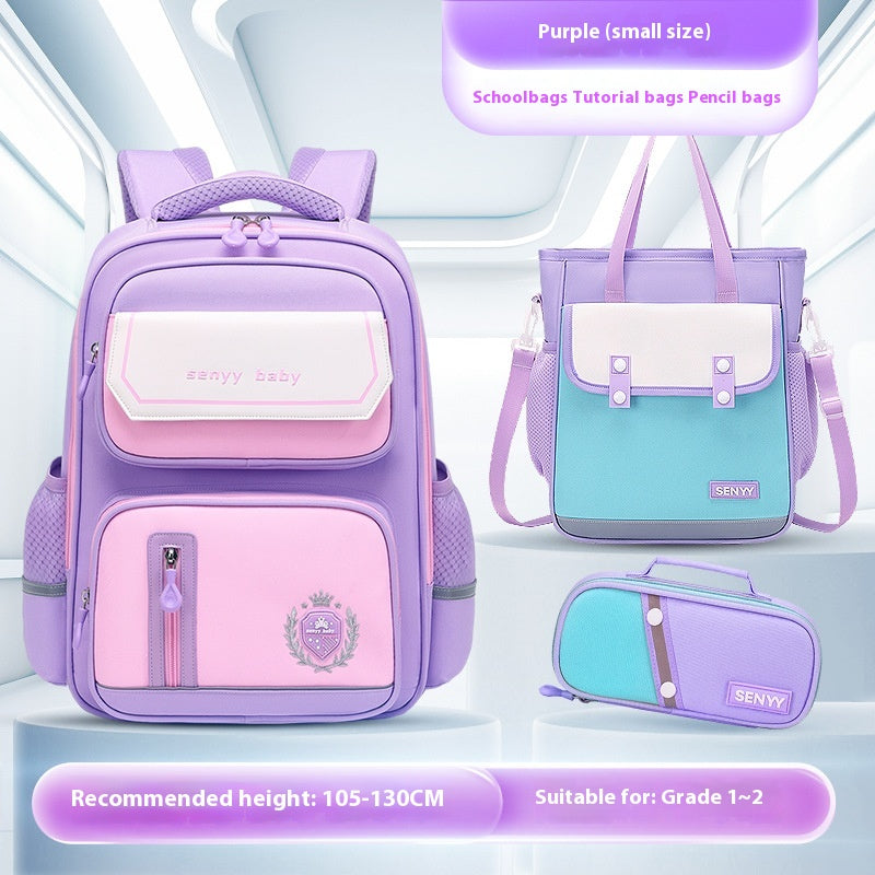 Sac à dos protecteur de la tige pour enfants avec hydrofuge Grande capacité Oxford Cloth Schoo