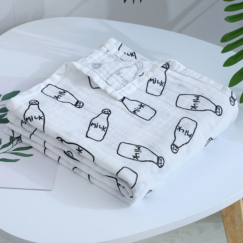 Double couche Gauze Gro-bag Muslin Nouveau-né Serviette de swap